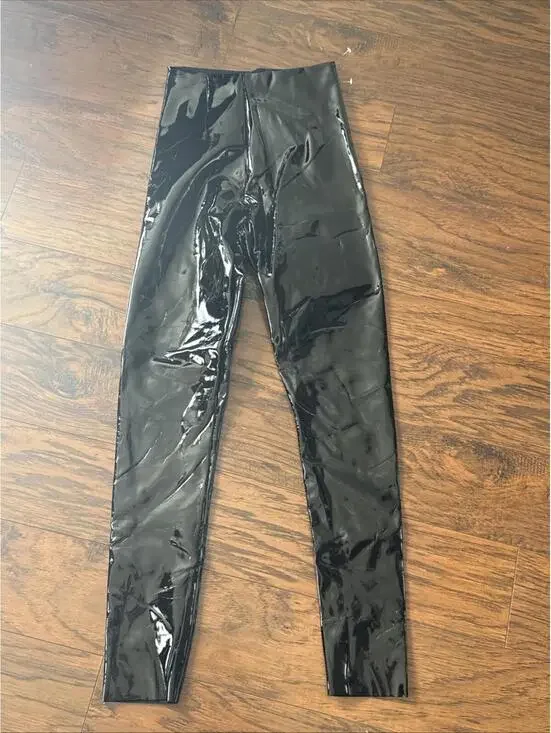 New Commando Control Top Faux Patent Leather Leggings In Black Size S $98 - Picture 2 of 3